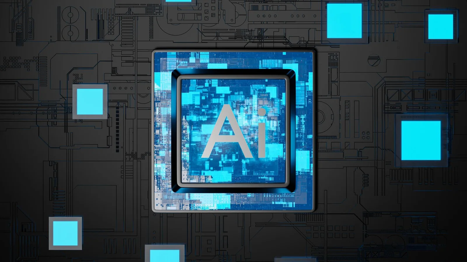 Illustration av AI-processor och digital teknik för DeepSeek V4.1-Flash