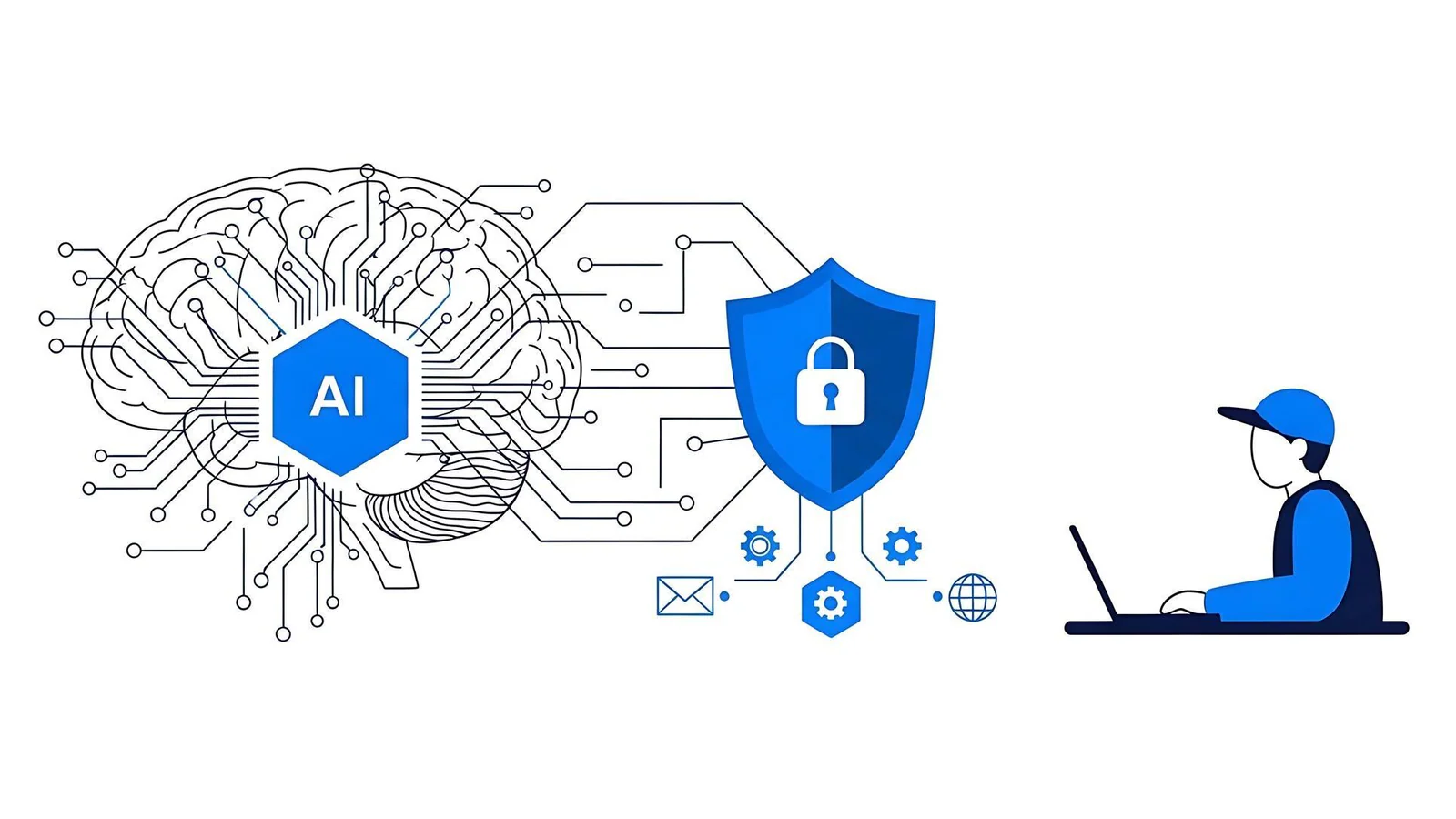 AI och cybersäkerhet som illustration till ENISA:s test av nya avancerade språkmodeller