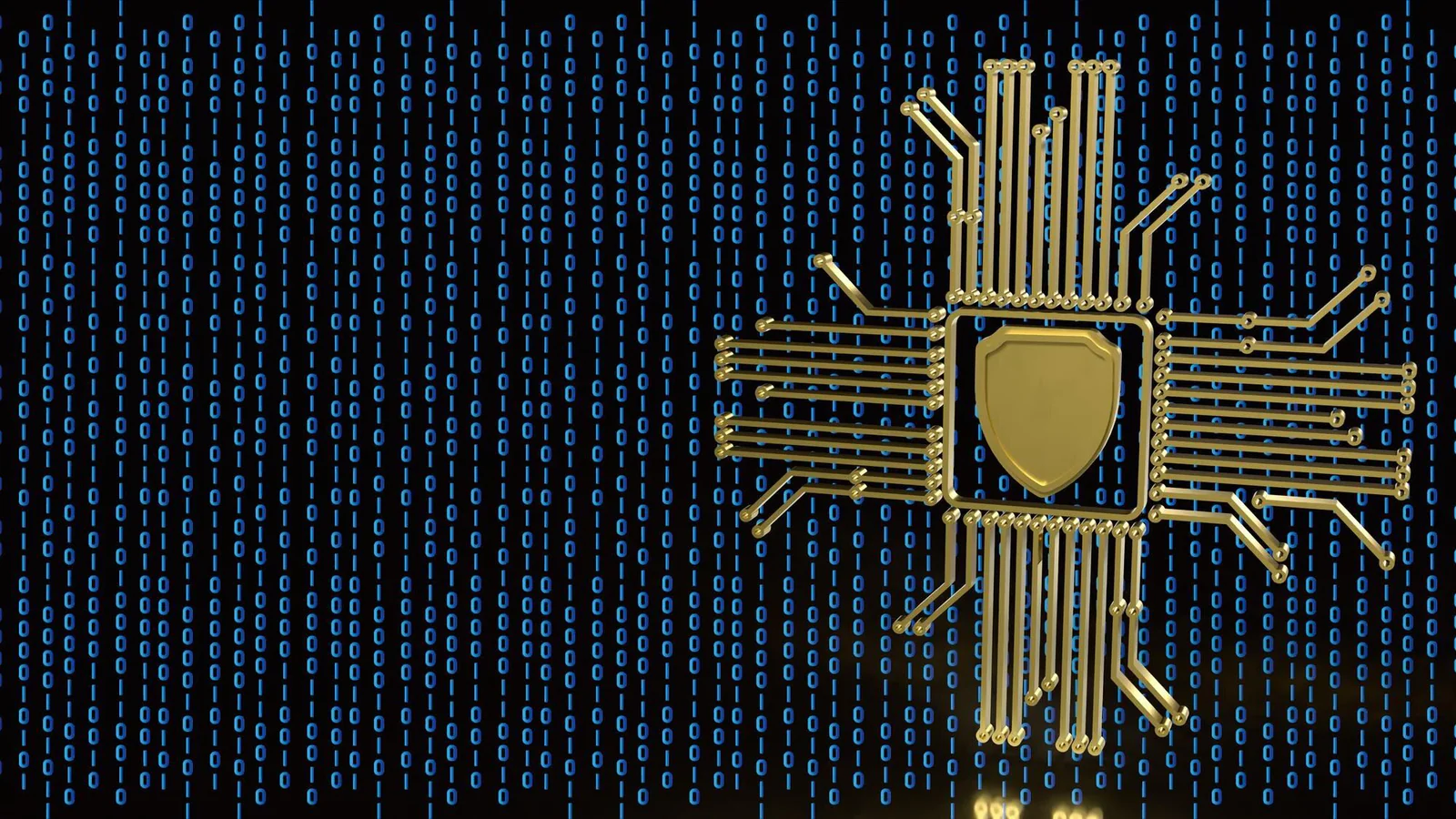 Illustrationsbild av digital cybersäkerhet och skyddad serverinfrastruktur