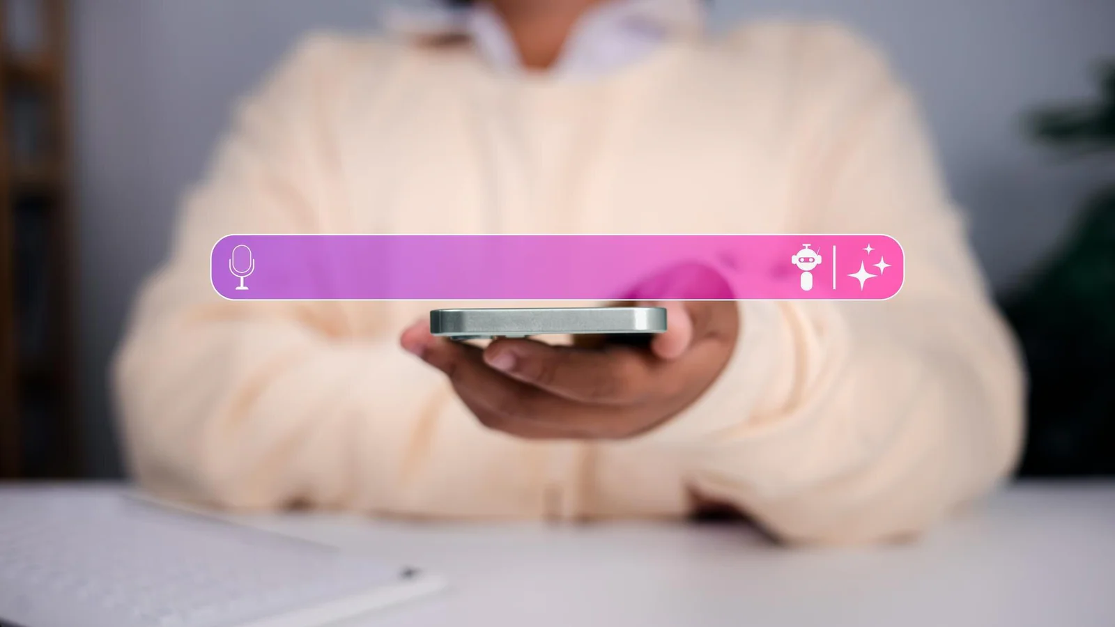 Illustrationsbild av AI-assistent i en smartphone – bilden visar inte Meta Muse