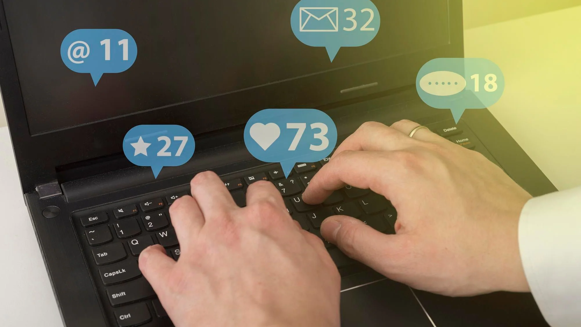 Sociala medier med gilla-markeringar, kommentarer och följare för analys av engagemang