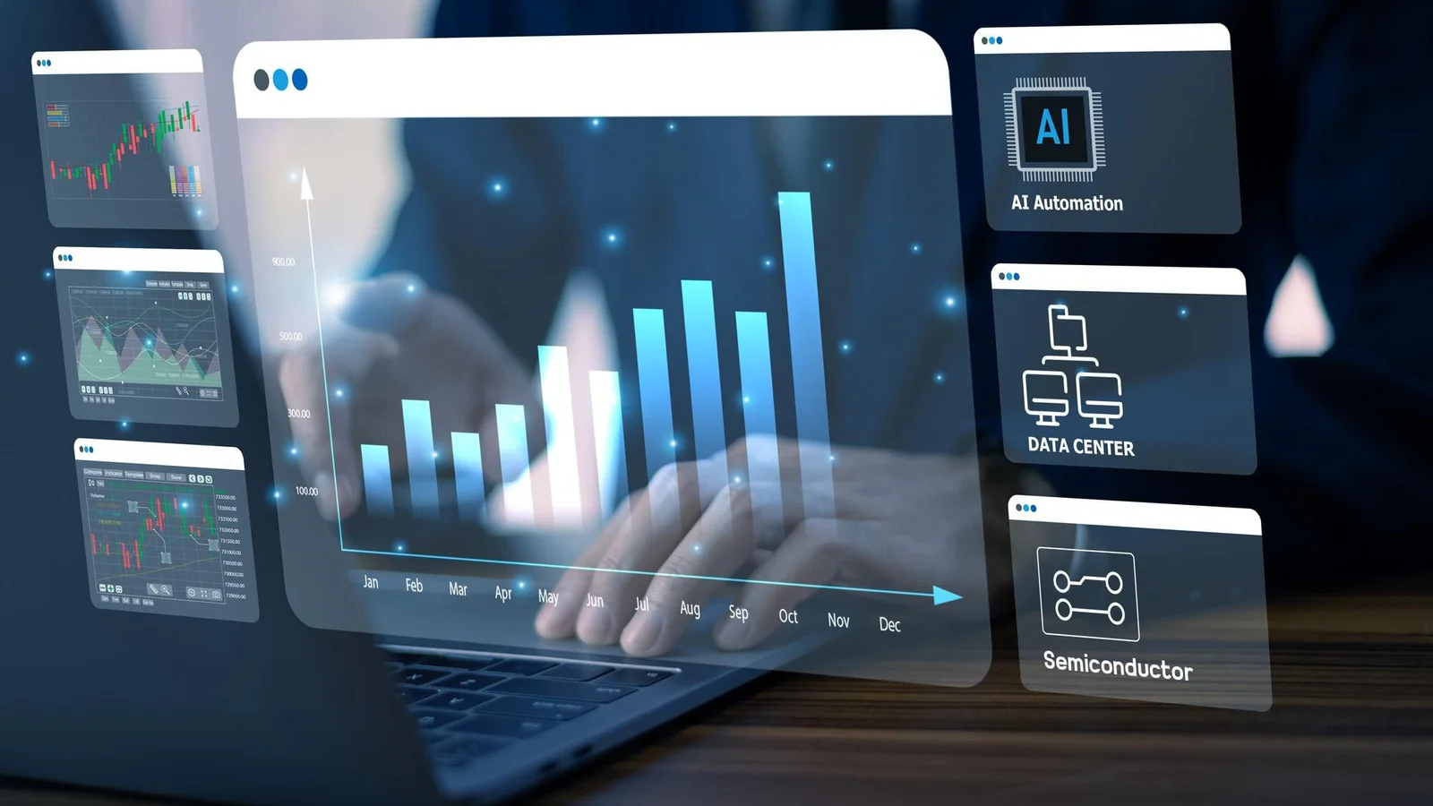 AI-teknik, datacenter och halvledare – illustration till Positron AI:s finansieringsrunda